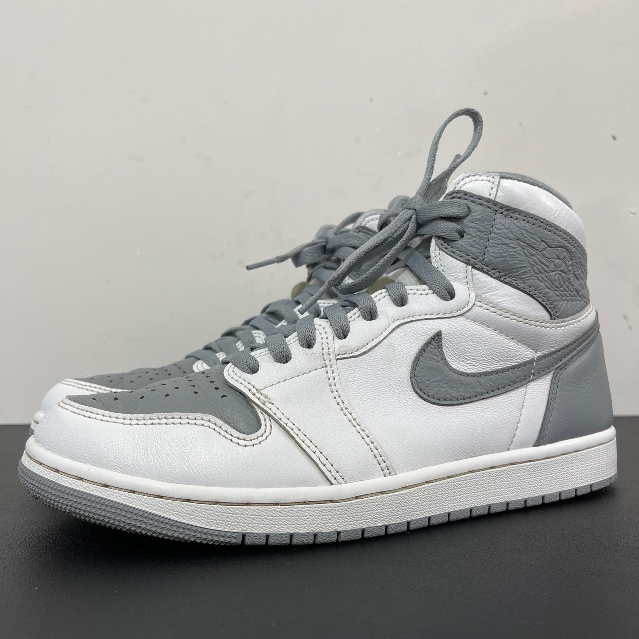 叁/44码/Jordan AJ1白灰板鞋中古球鞋/95新/原盒/公价589