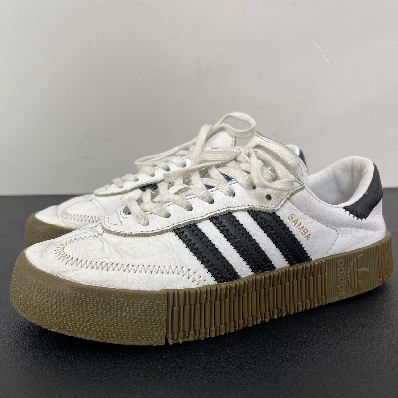 叁/二手/37码/adidas sambarose板鞋中古球鞋/9新/无原盒公价1328