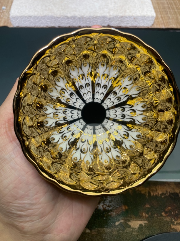 高端茶器主人杯金孔雀底6
