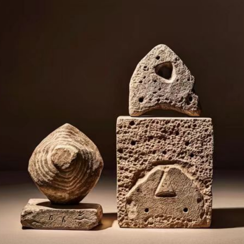 马鬃山手工陶瓷高古石摆件500—1000不包邮马鬃山创意玄关工艺品