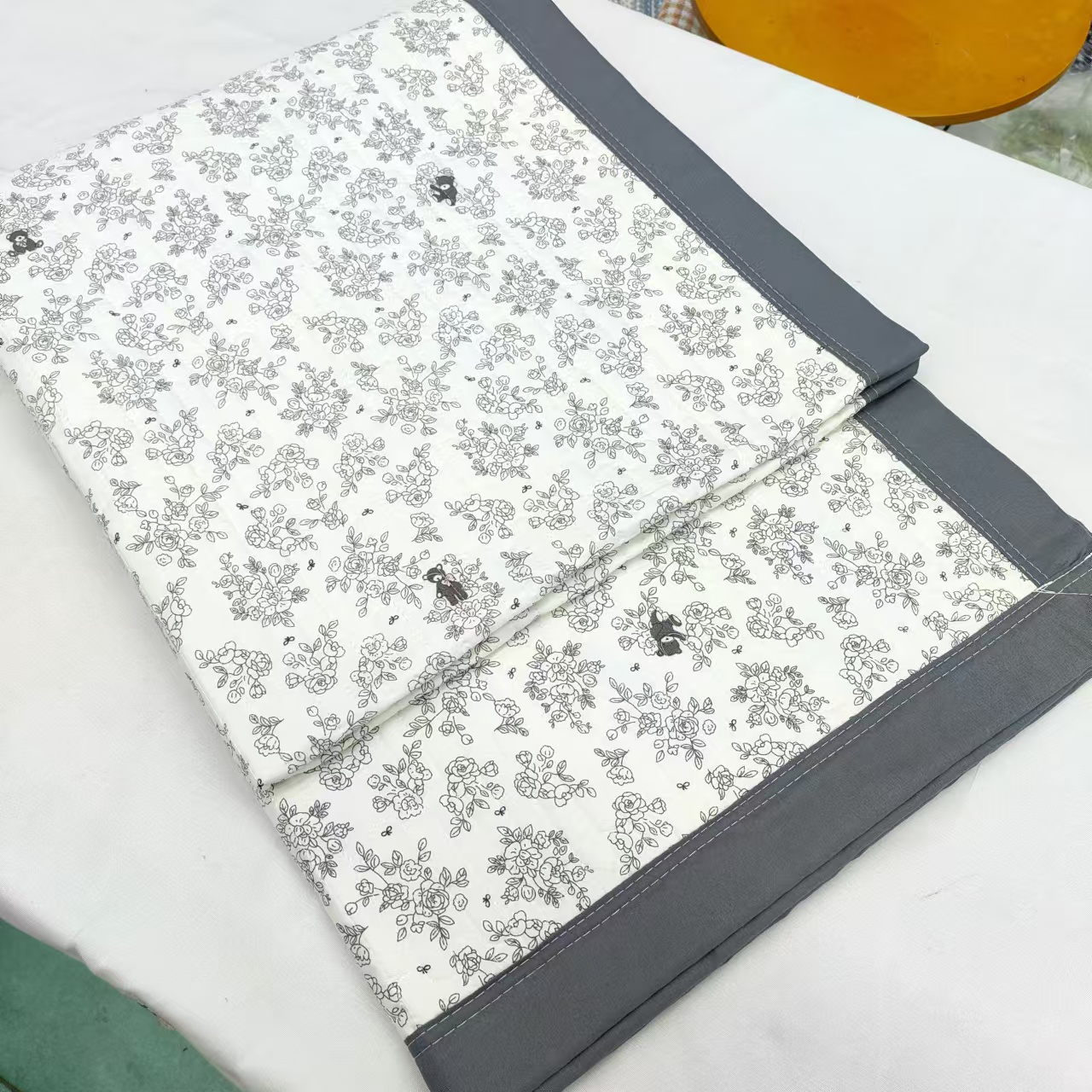 【包边床盖】<丛林小熊>120X220cm<±5cm>绗缝 多功能水洗透气柔软