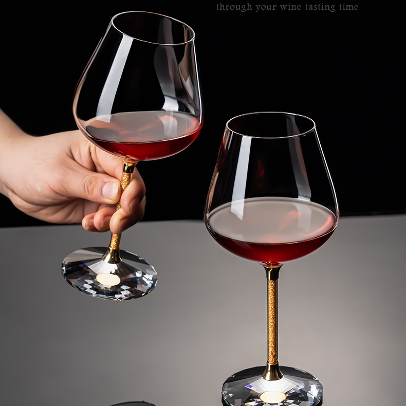 红酒杯家用家用大号葡萄酒杯欧式轻奢创意无铅大肚高脚红酒杯