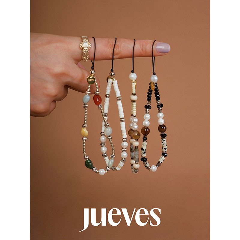 JUEVES原创设计"搭把手mini链"沙滩系列手机链手工