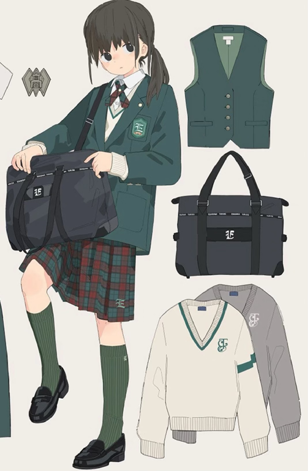 日制校供jk制服 冬服 夏服 中间服 西服 格裙 纯色裙女生休闲百搭