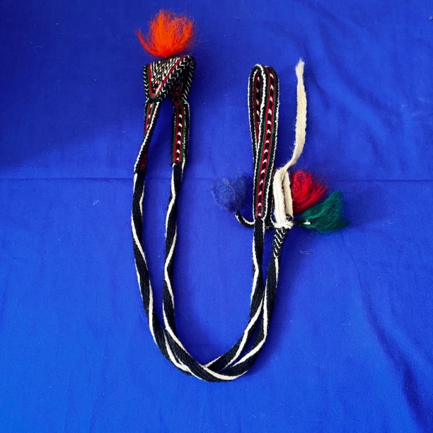 乌尔朵纯手工牦牛毛编制民族手工艺品投石器九眼金刚绳饰品挂饰