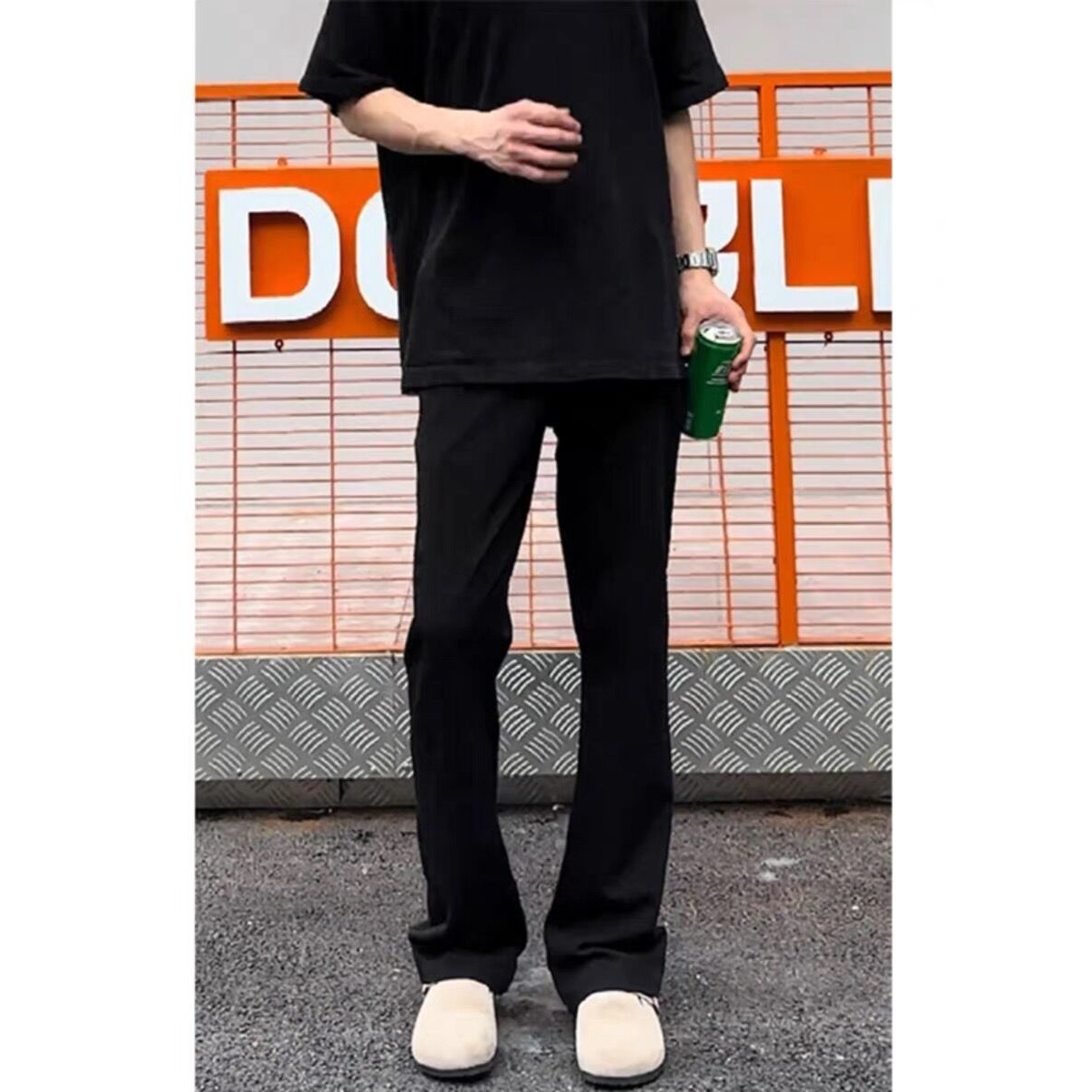 怪兽实验室秋冬爆款美式休闲垂坠感517微喇牛仔裤显瘦百搭长裤