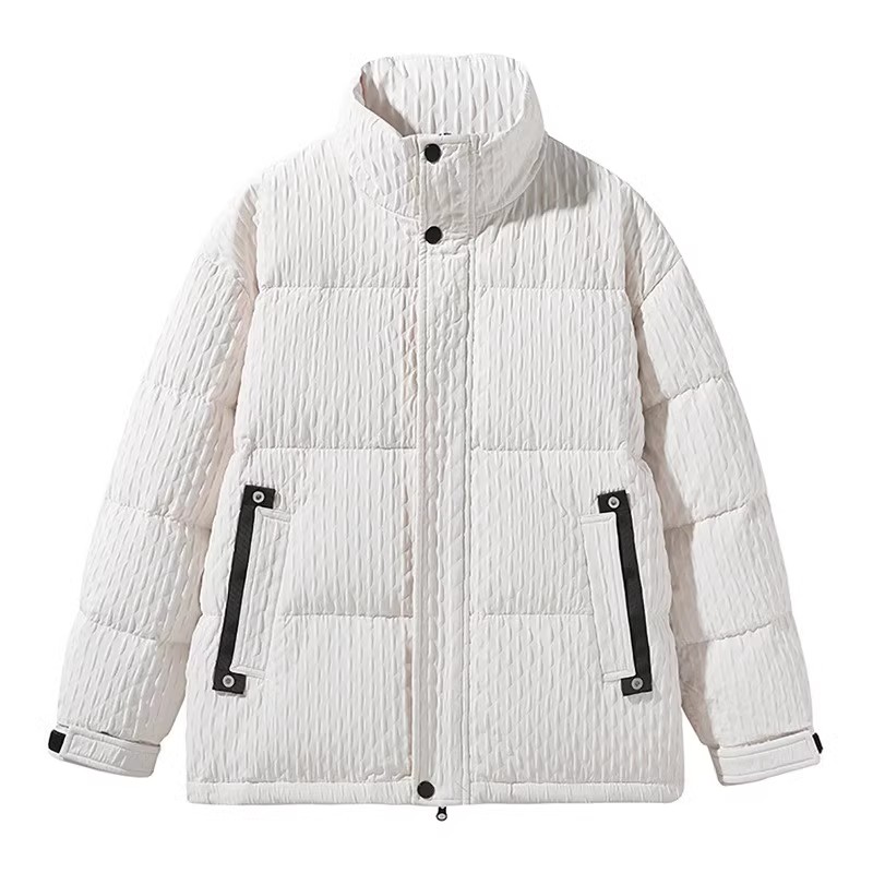 冬季羽绒服高级感潮牌美式双帽设计鸭绒保暖防寒外套男