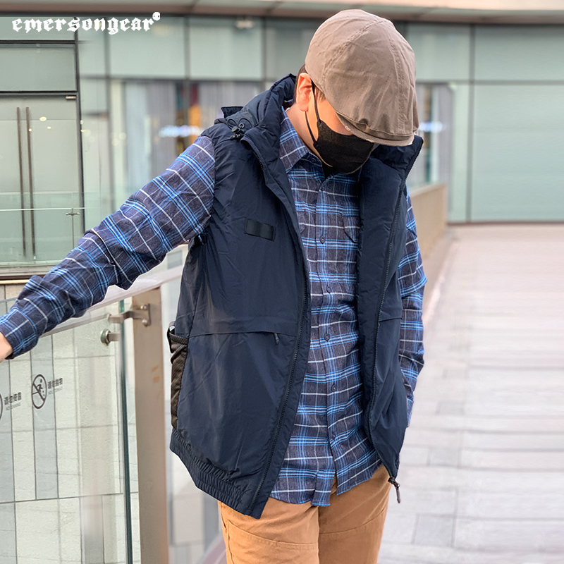 爱默生秋冬雷鸟户外保暖棉服马甲男女机能风日系休闲坎肩背心外套