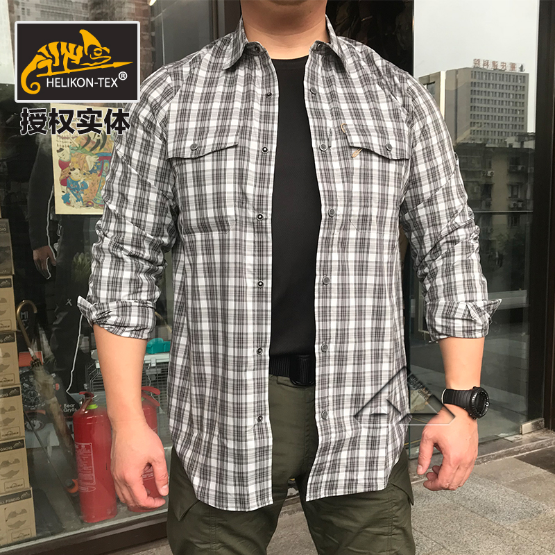 Helikon赫利肯密探长袖衬衫防晒便携轻便透气战术多袋隐匿者衬衣