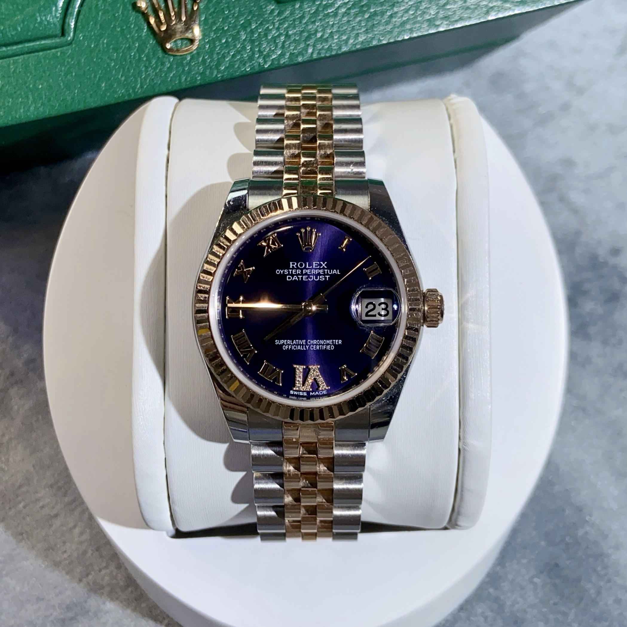 99新 Rolex/劳力士 日志系列/女表/原盘原钻/全套/178271/31mm