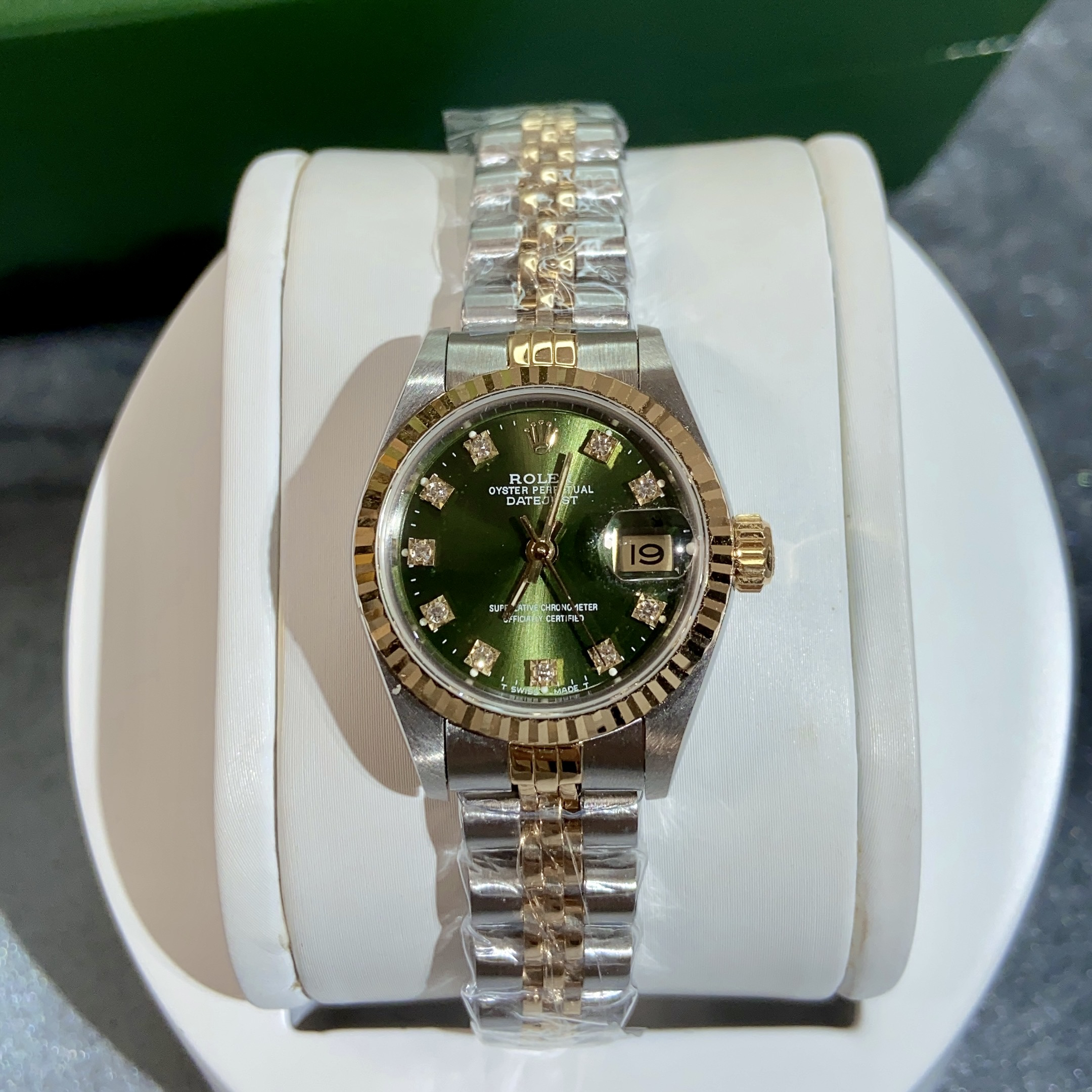 99新 Rolex/劳力士 日志系列/女表/原钻/养护色/单表/69173/26mm