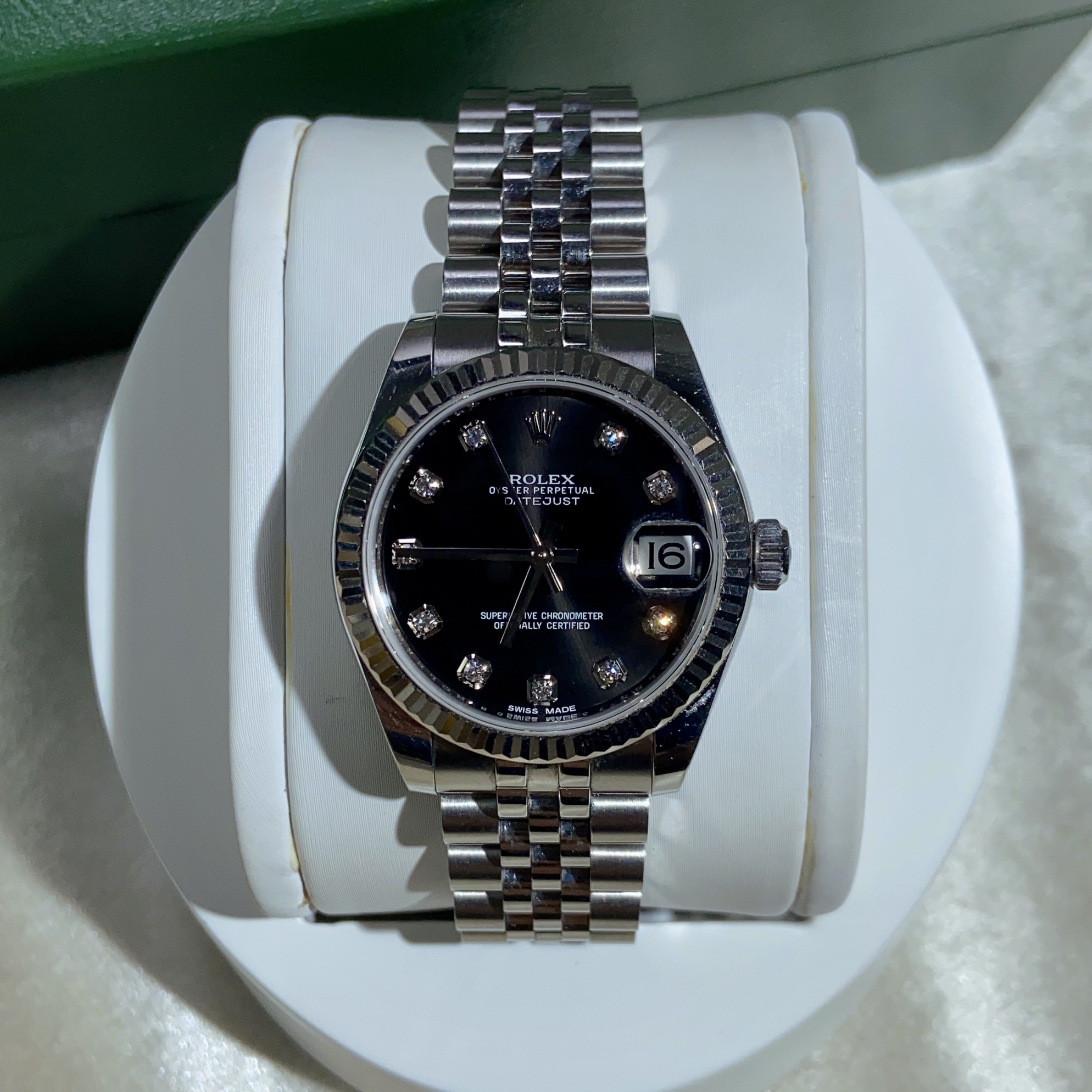 99新 Rolex/劳力士 日志系列/原盘原钻/女表/全套/178274/31mm