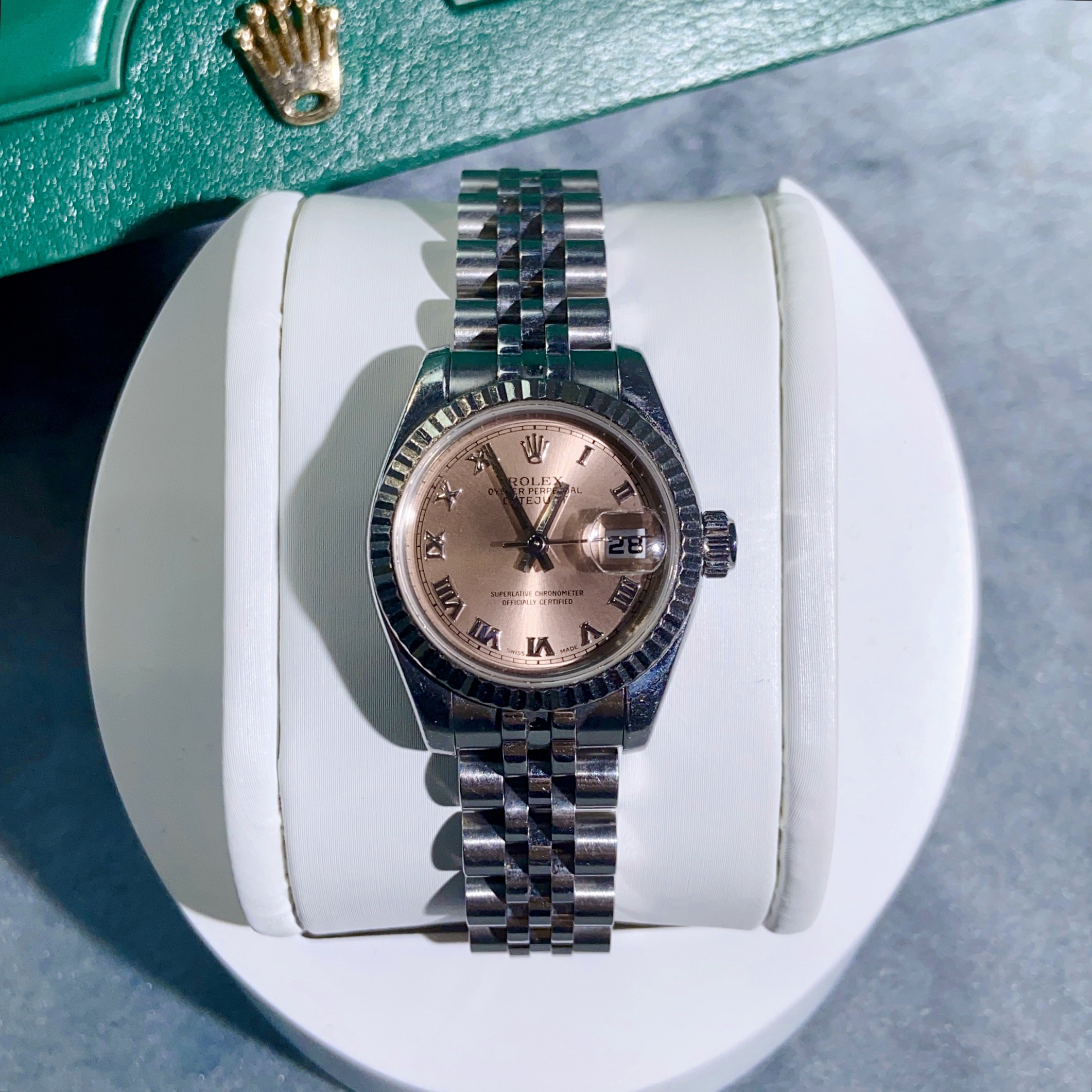 99新 Rolex/劳力士 日志系列/女表/原盘原色/单表/179174/26mm