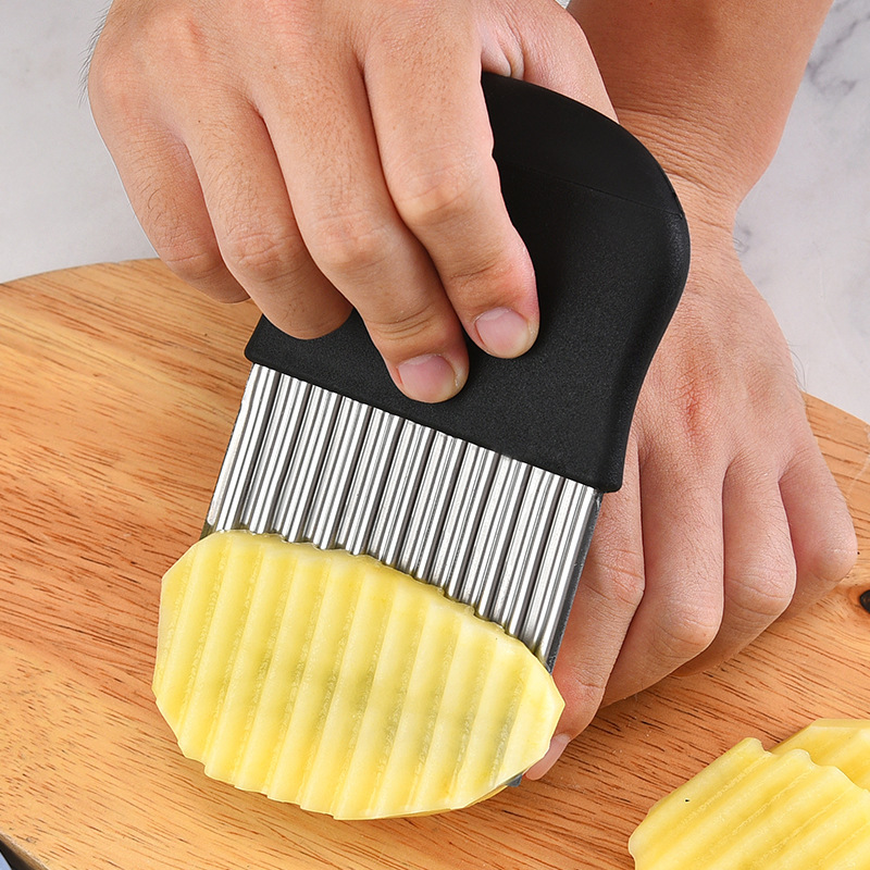 不锈钢波浪刀土豆切厨房切菜器狼牙土豆刀厨房工具薯条刀