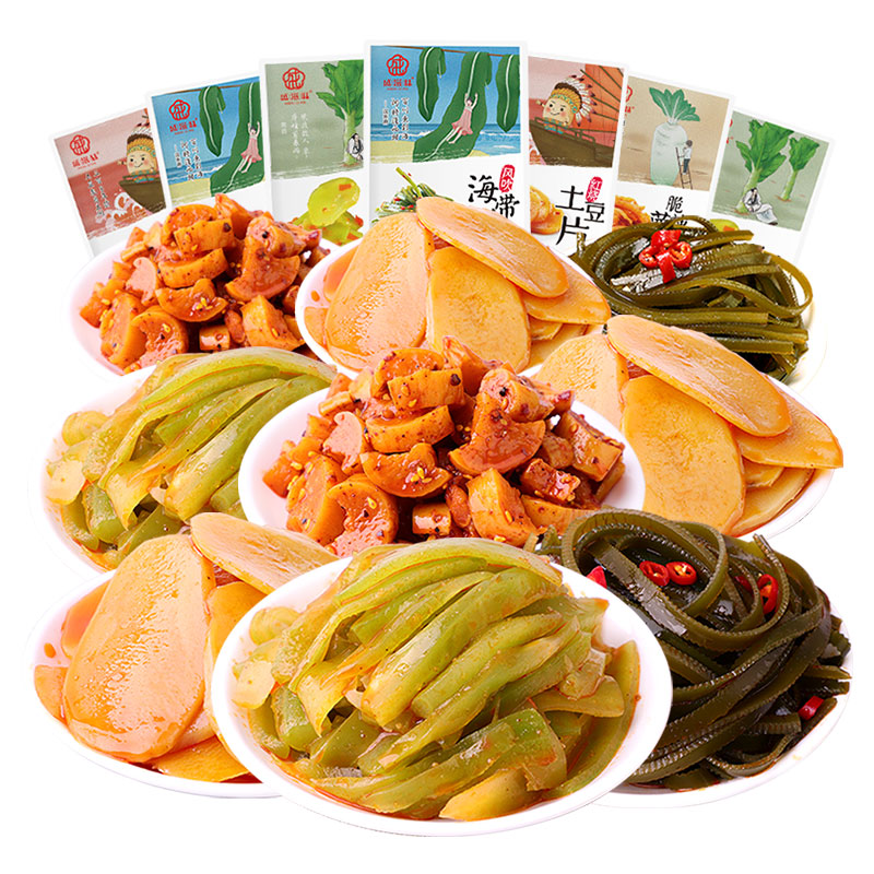 盛滋味香辣素菜海带素食土豆莴笋萝卜新鲜腌制清脆小包装香脆鲜嫩