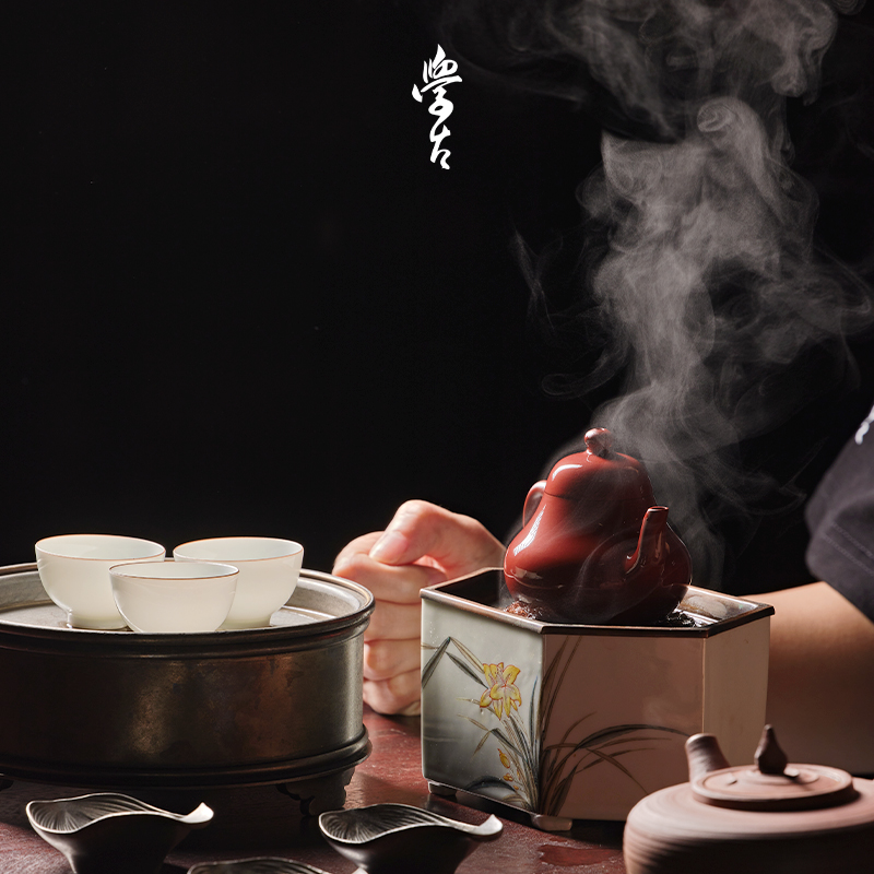 学古|潮州工夫茶套组 一壶三杯思亭壶功夫茶具工夫茶杯家用