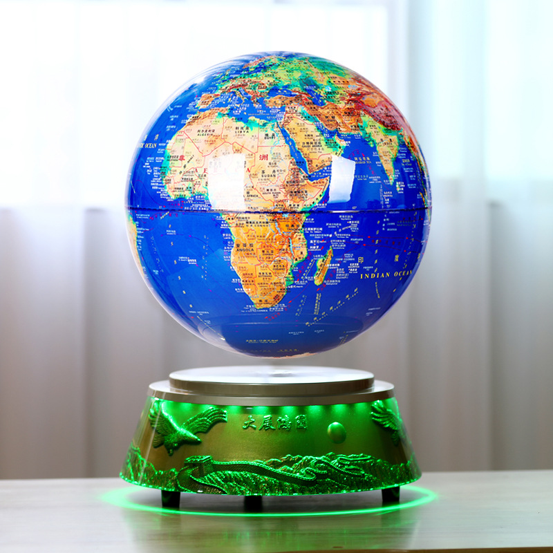 磁悬浮地球仪自转发光大气桌面摆件送领导高档礼物