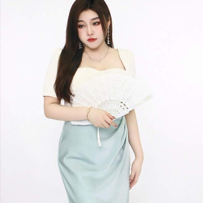 【Hrrstudio】人鱼眼泪▼气质温柔设计感连衣裙