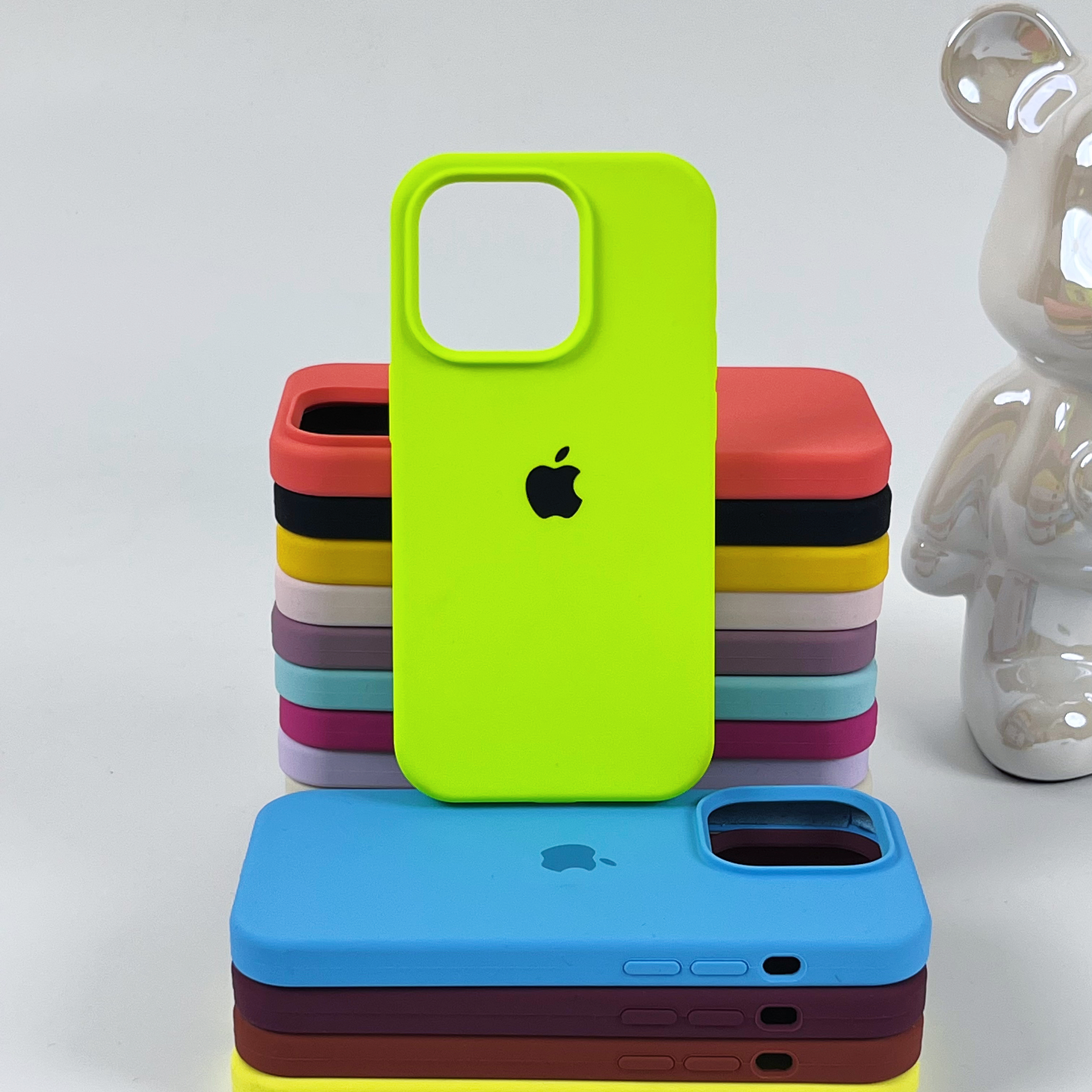 ins液态硅胶iphone15Promax手机壳情侣14/13/12/防摔简约保护软套