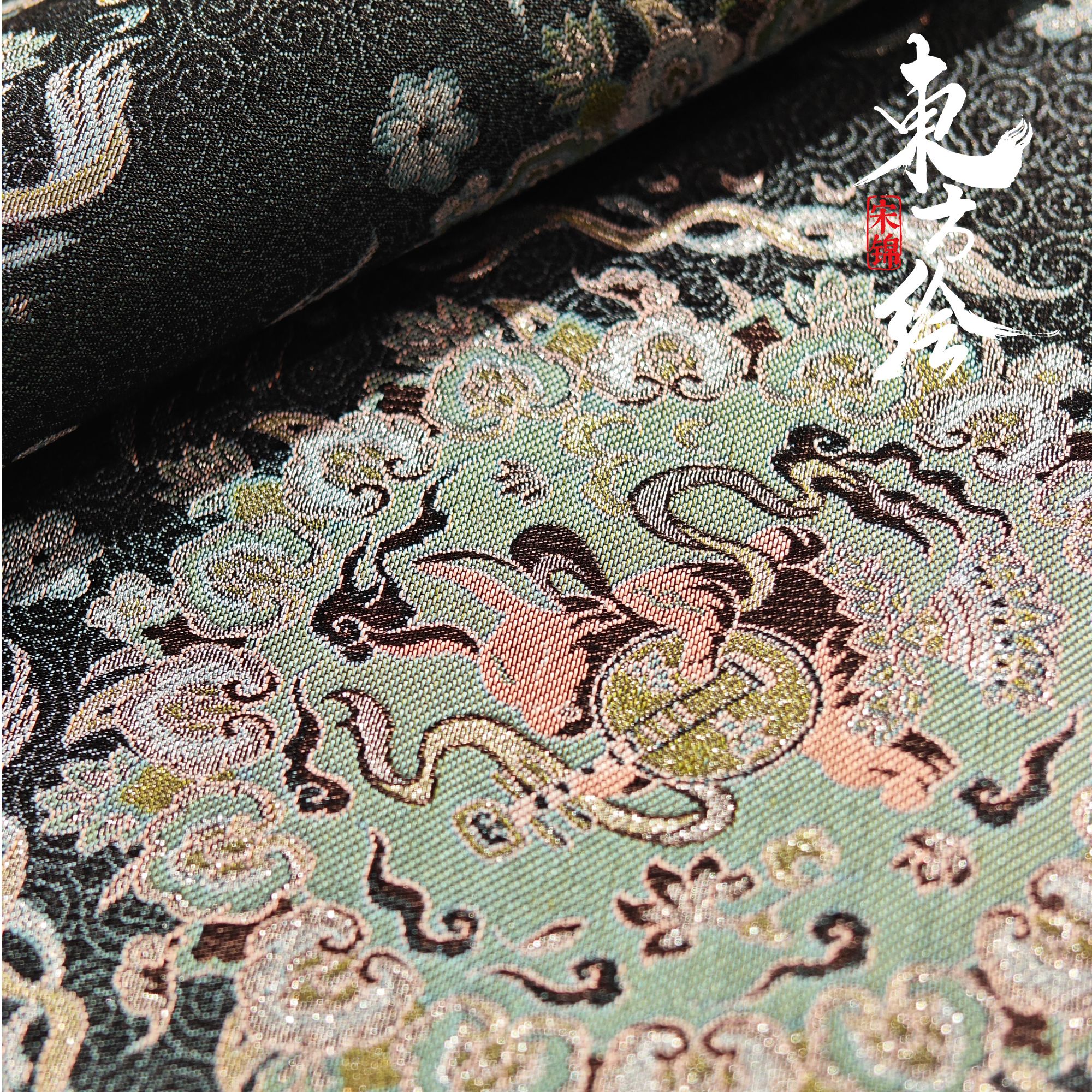 【十二生肖·卯兔】0.5价宋锦新中式桑蚕丝面料不支持七天无理由