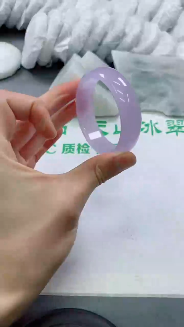 【闪购商品】石英质玉手镯未镶嵌Q273-54-55