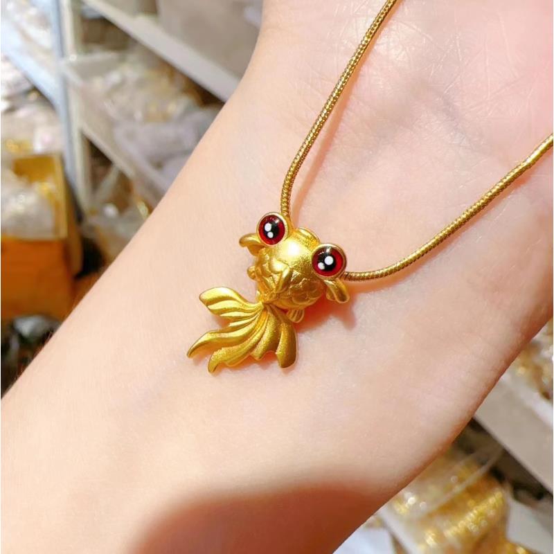 合金吊坠  金店同款 D506小鱼吊坠时尚