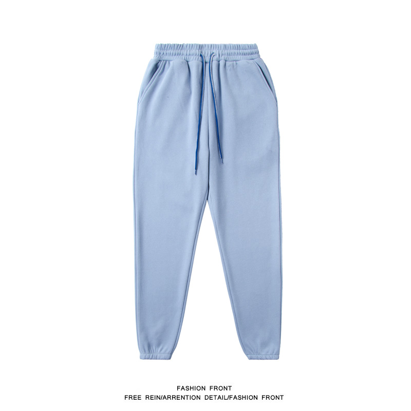 休闲运动裤男女宽松束脚加绒秋冬2024新款高腰休闲裤潮ins长裤