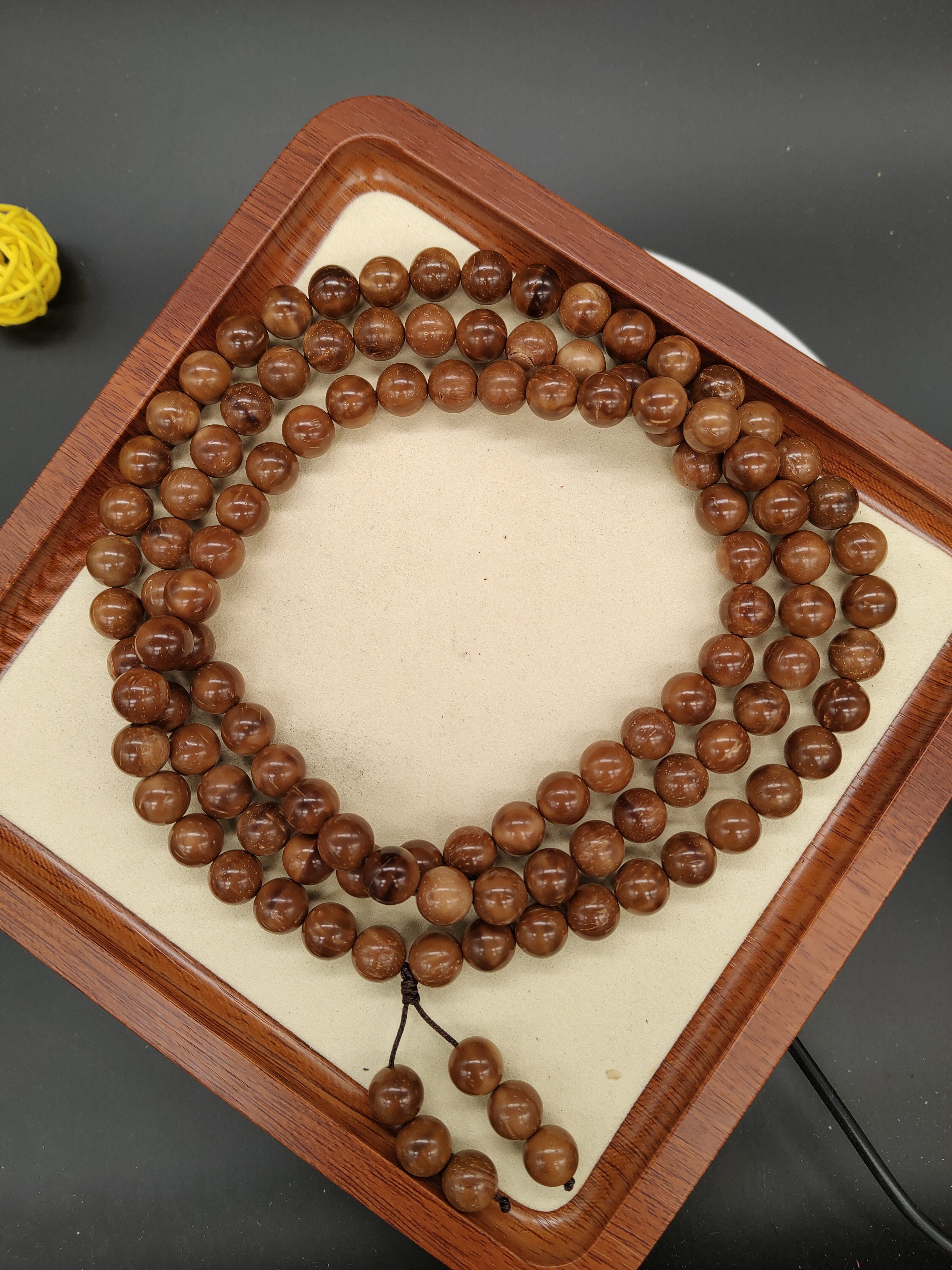 [收藏级]库克108颗10mm素珠干磨高抛精工佛珠念珠流行饰品