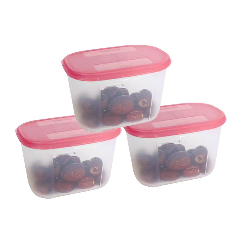 特百惠深入型冷冻盒300ml冰箱收纳保鲜盒颜色随机