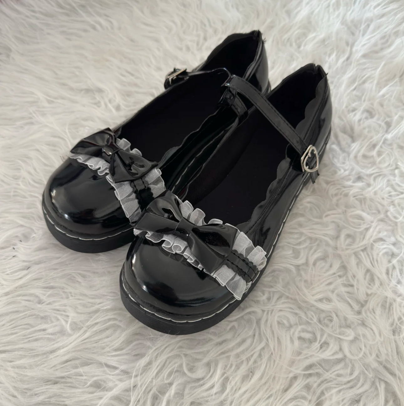 原创正品泡泡海岸蝴蝶结皮鞋