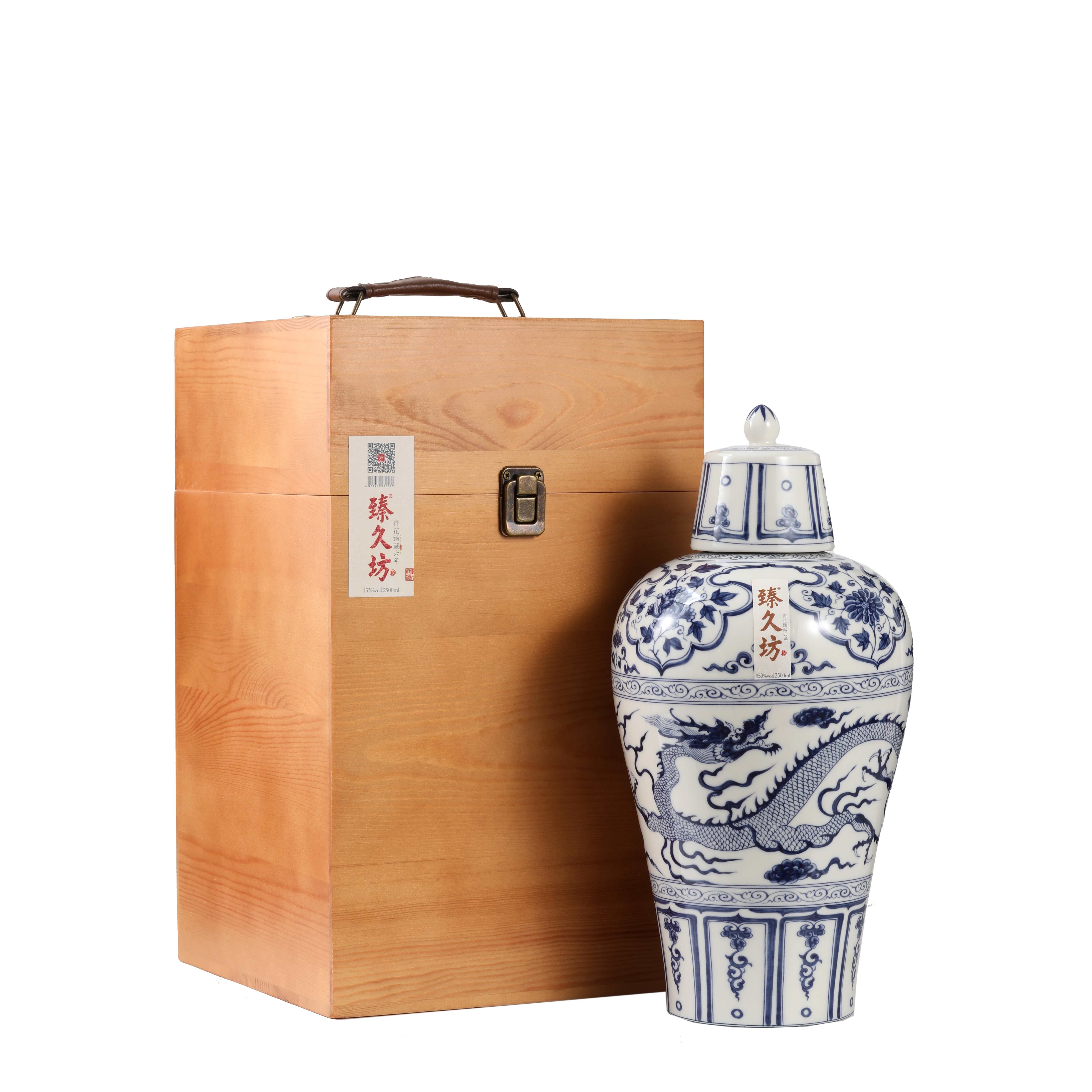 臻久坊青花珍藏6年酱香5斤装1坛53%Vol