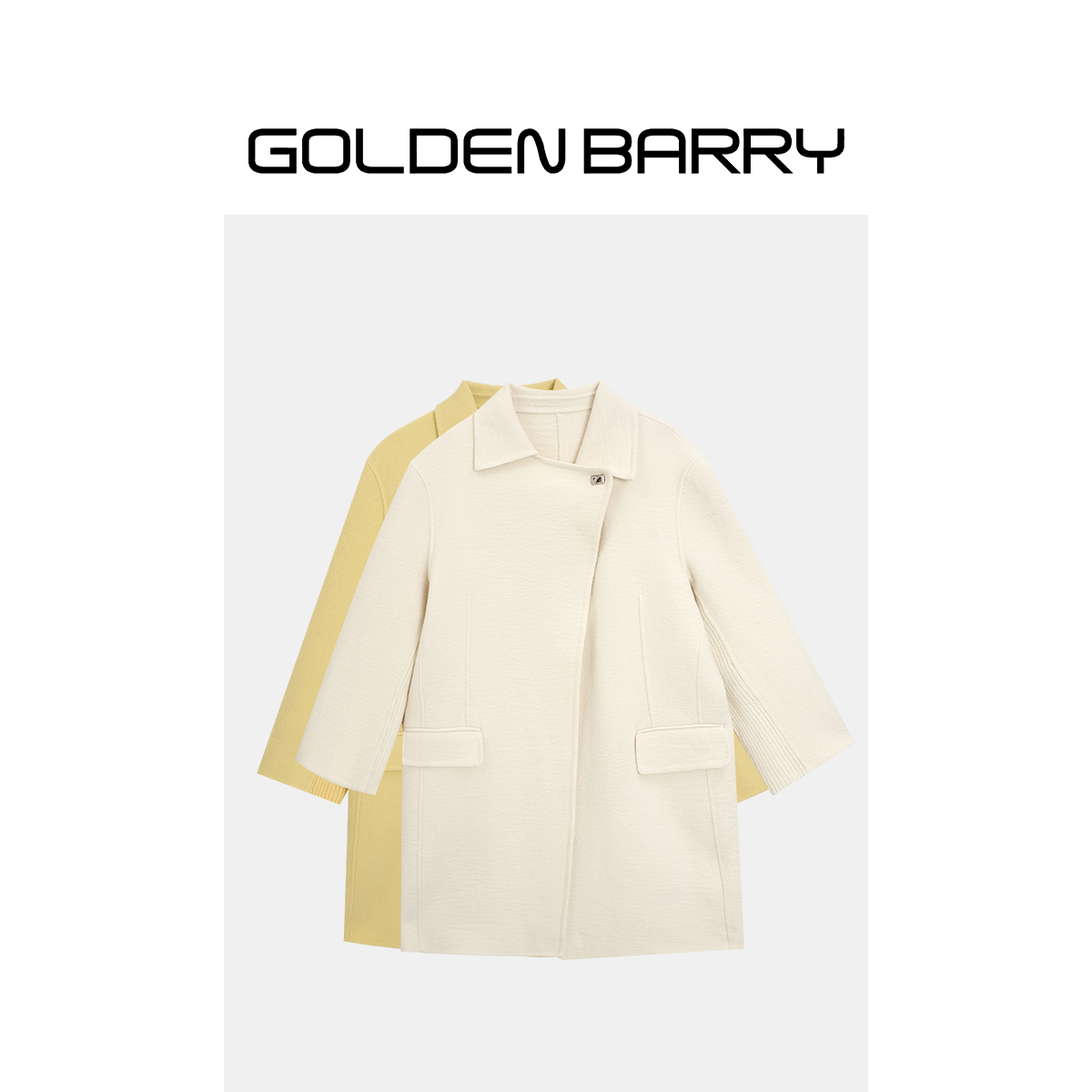 GOLDENBARRY|【福利】140029贵妇战袍时尚气质长款手工大衣【微瑕】
