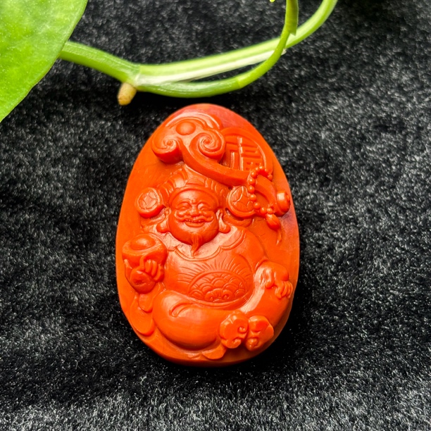 精工细琢川料南红财神