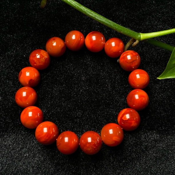 天然川料南红瓦西单圈