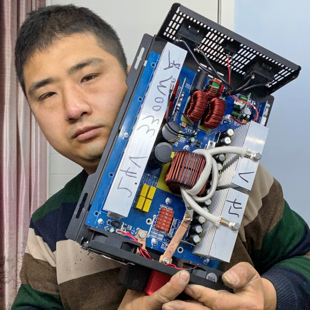 搜大德拆解3300瓦足功率非晶正弦波220伏离网电瓶逆变器家用