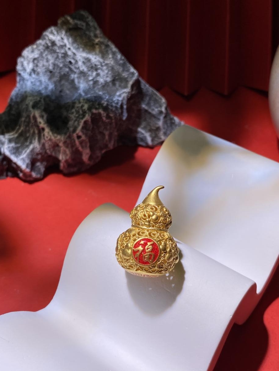 花丝多子多福葫芦（总重约5.88g）精美精品饰品