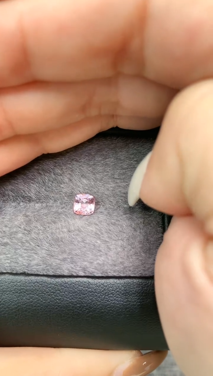 【闪购商品】定制尖晶石裸石未镶嵌枕型   粉香槟色调  0.93ct