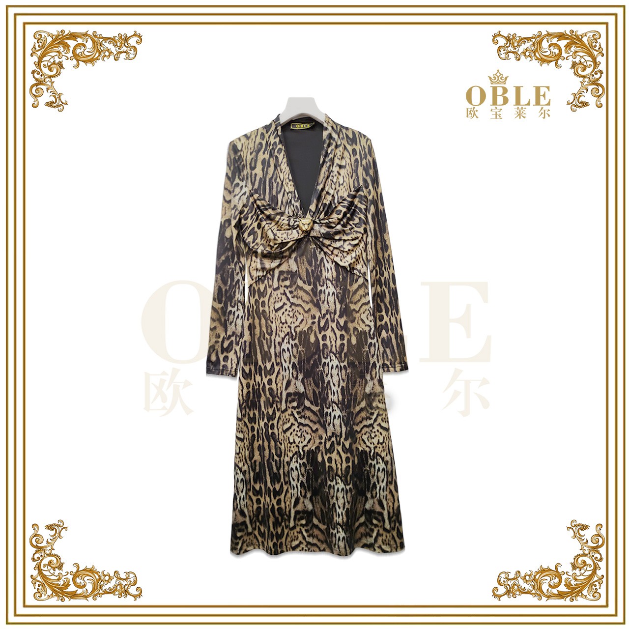 【欧宝莱尔】OBLE新款气质时尚女装连衣裙  503-23225