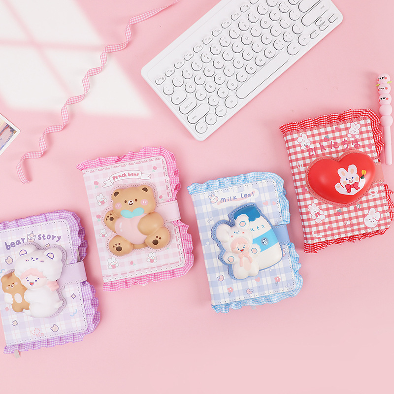 跨境网红解压笔记本批发可爱学生手账本立体软绵按压本子厂家现货