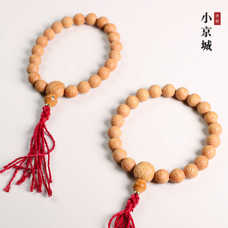 尼泊尔凤眼菩提手串12mm+精挑单圈手串原皮原色小凤眼