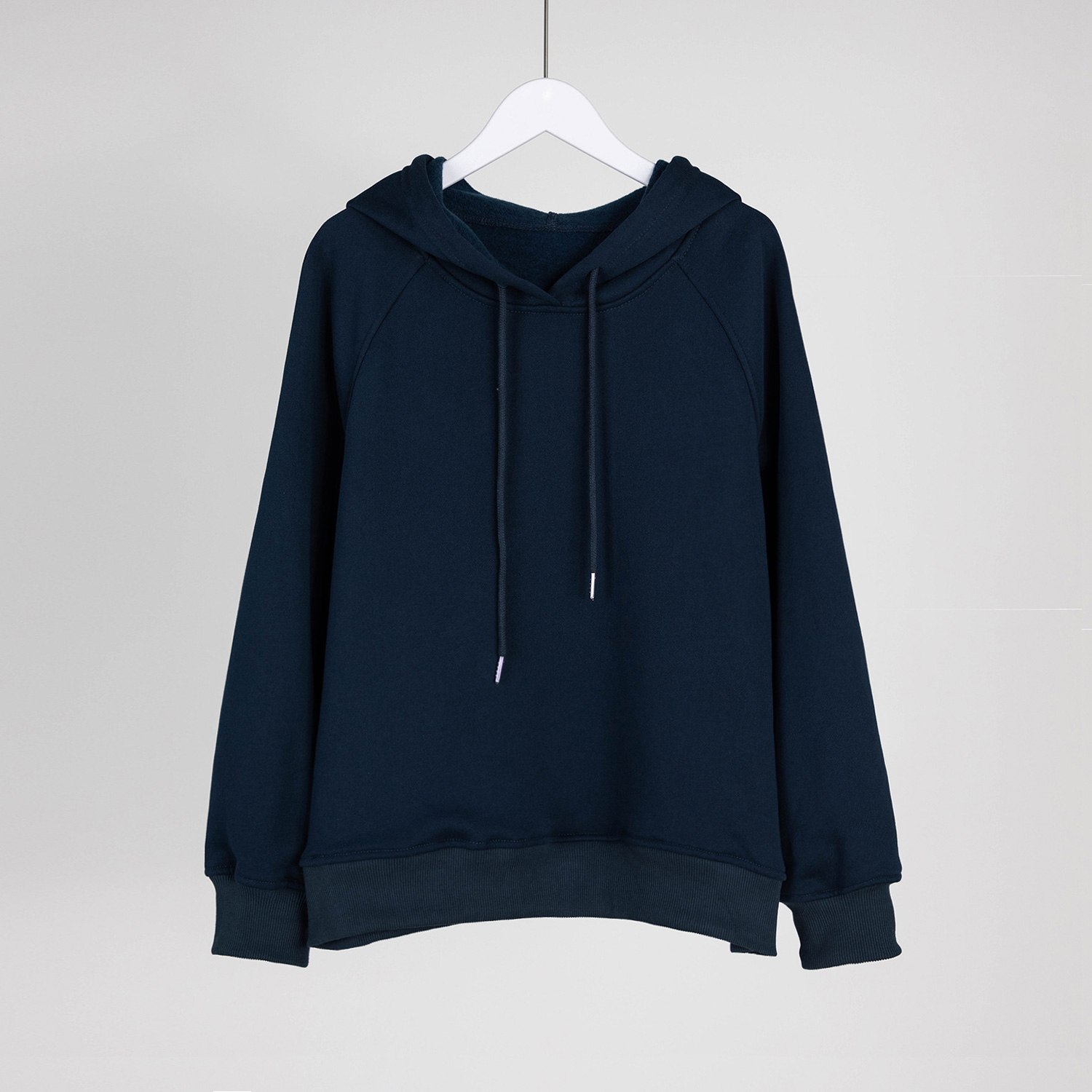 （几里与麻）舒适连帽纯色简约百搭休闲卫衣 衣长62 胸围112 0842