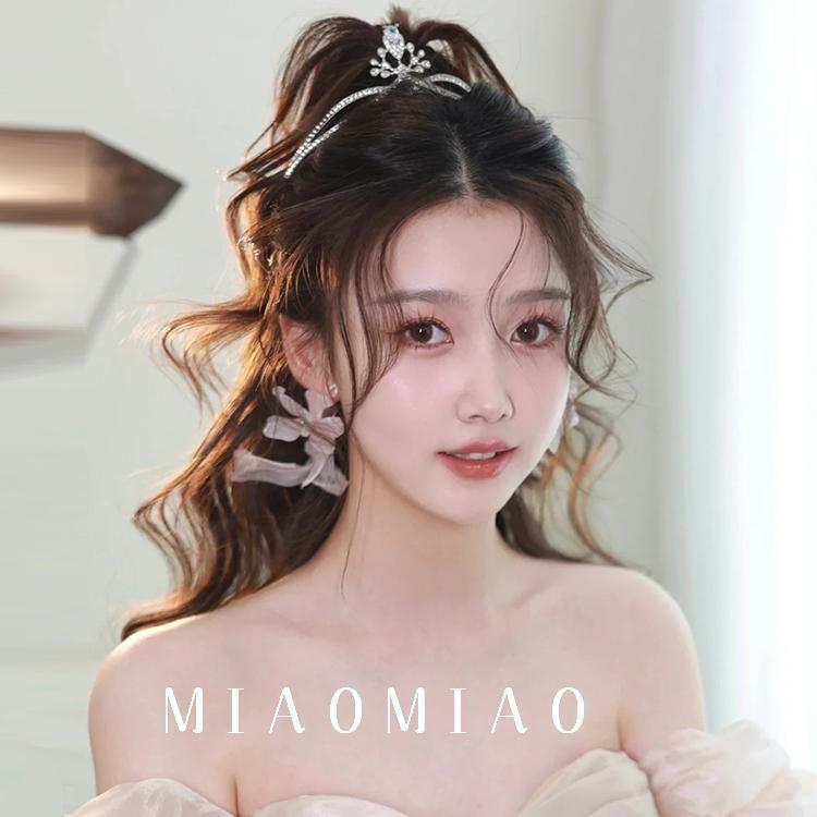 2023新款新娘公主皇冠十八岁生日婚纱头饰结婚王冠儿童发箍拍照头