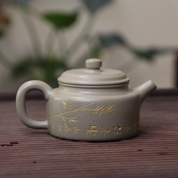 【联慧紫砂】德钟壶 本山绿泥 230毫升