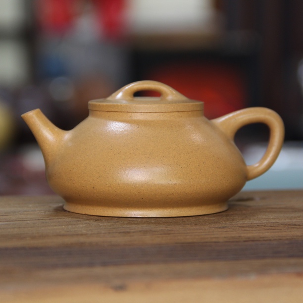 【联慧紫砂】圈瓢 黄金段泥 精工手制 175毫升