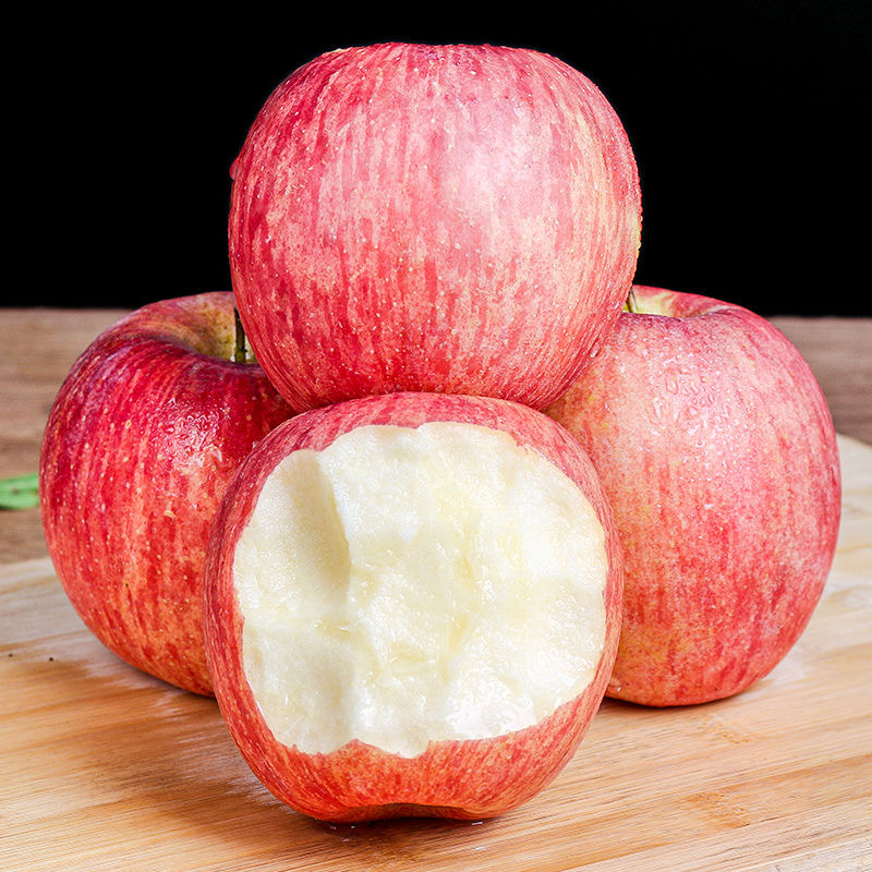 正宗山东烟台栖霞红富士苹果整箱3-9斤现摘新鲜应季水果脆甜多汁