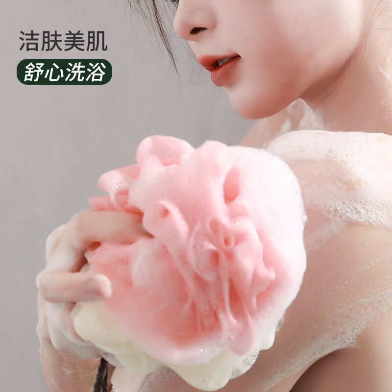 沐浴球少女洗澡起泡球可爱大号高档超柔软成人女搓澡不易散浴花球