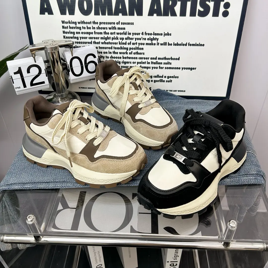 2023秋冬新款女运动网红爆款休闲女鞋百搭加绒保暖棉鞋老爹鞋A07