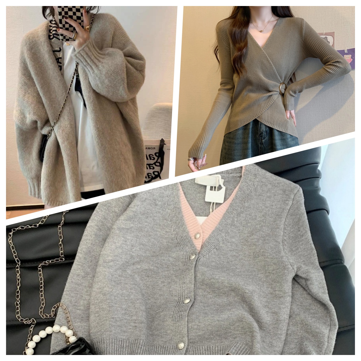 【A001-A010】女针织上衣