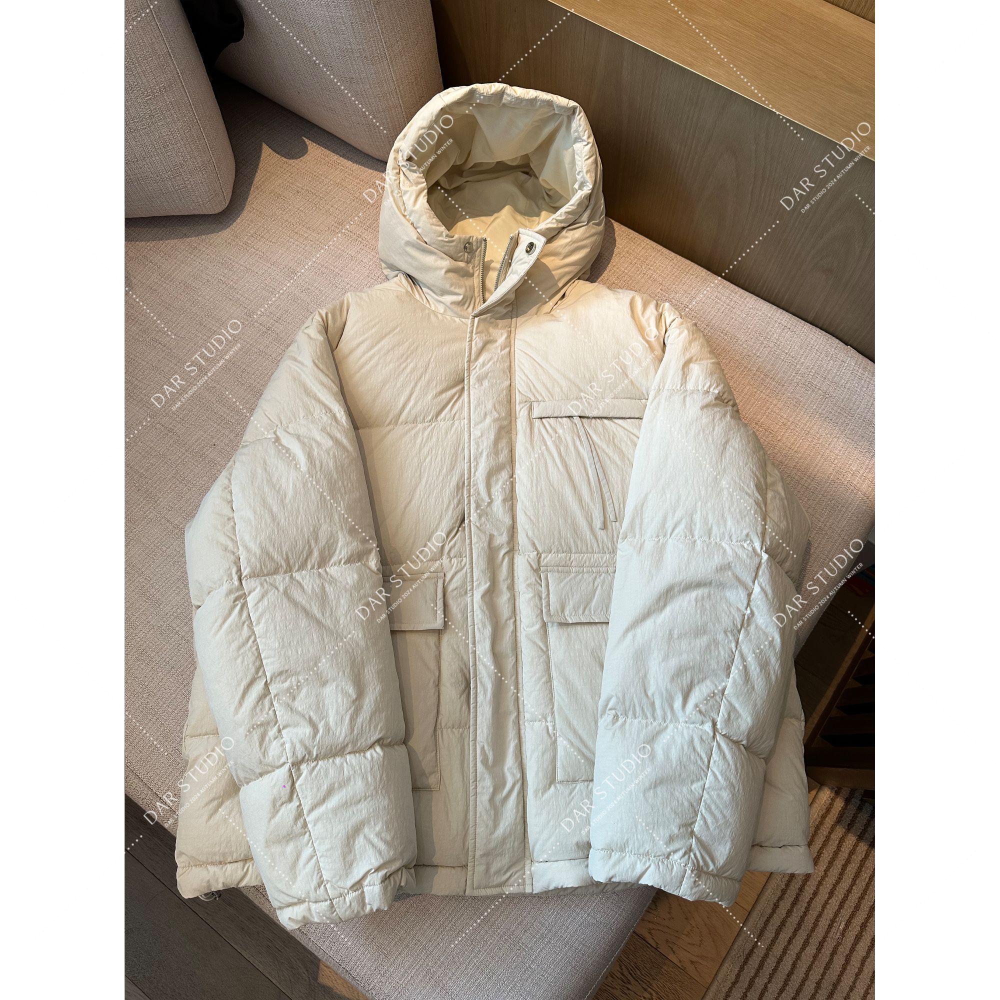 【211g】DAR STUDIO 深圳货【冬日街灯】95白鸭冬连帽羽绒服86133