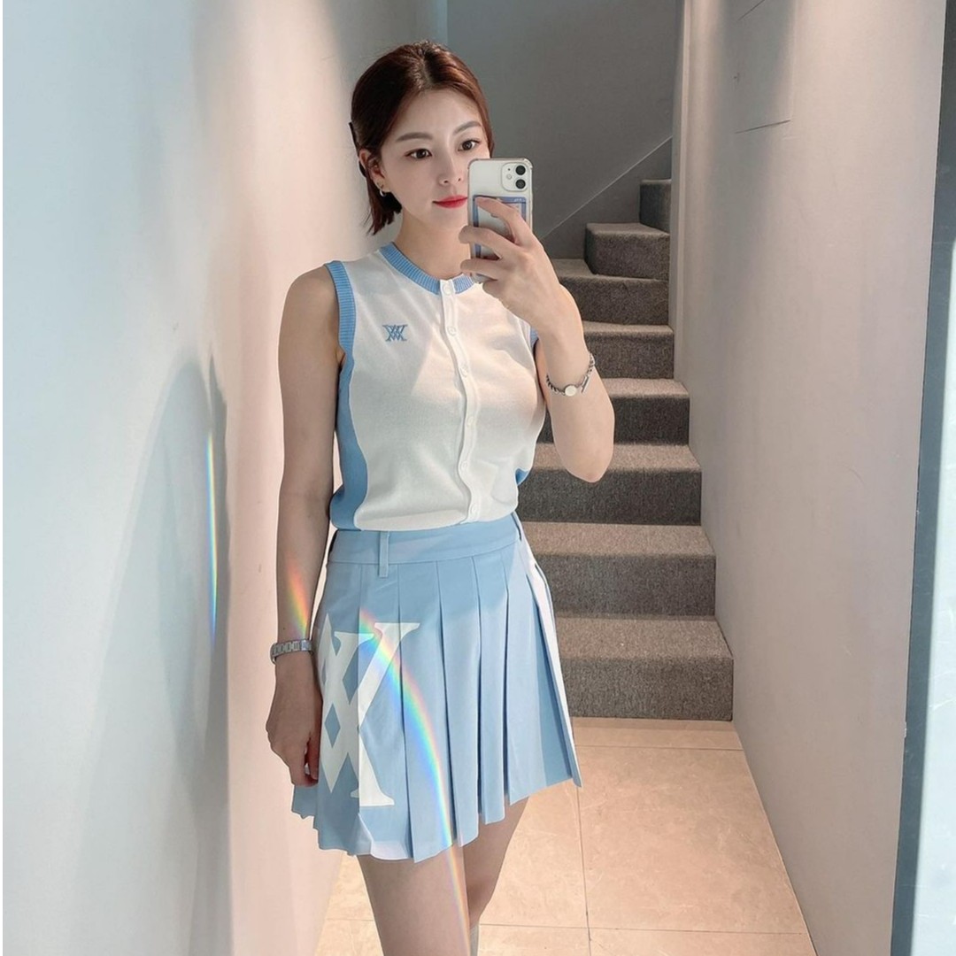 AW家女士高尔夫短裙/百褶裙/三季可穿显瘦半身裙/气质/时尚W82213